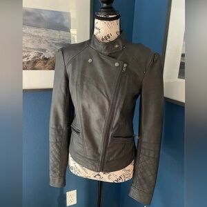 faux leather jacket